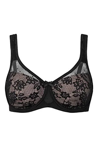 Minimizer-BH NUANCE, Damen, Gr. 100, Cup D - Funktionsunterwäsche mit unterlegter Jacquardspitze, die die Büste optisch verkleinert und für bequemen Halt sorgt. Ideal für eine elegante Silhouette.