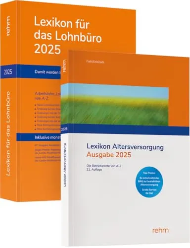 Buchpaket Lexikon für das Lohnbüro und Altersversorgung 2025 - Steuerrecht: Umfassendes Buchpaket für Lohn- und Altersversorgungsfragen, ideal für Fachleute und Unternehmen.