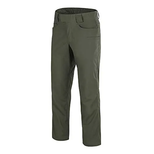 Helikon-Tex GREYMAN TACTICAL Hose - DuraCanvas, Taiga Green, Größe S/Regular - Stoffhose für Herren mit 9 Taschen, ideal für taktische Aktivitäten. Der integrierte Gürtel und der Dehnungszwickel sorgen für optimalen Sitz und Bewegungsfreiheit.