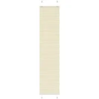 vidaXL Plissee Creme 40x200 cm Stoffbreite 39,4 cm Polyester 4015301