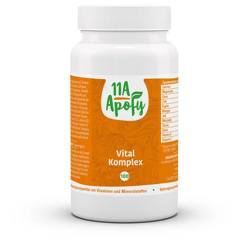 Vital Komplex | Ausgewogene Vitaminformel mit 24 Wirkstoffen | 100 Tabletten