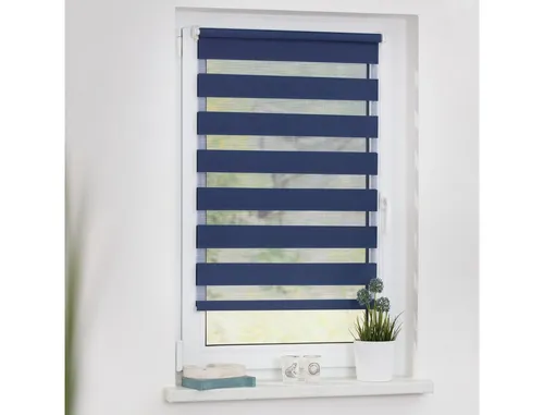 LICHTBLICK ORIGINAL Doppelrollo Duo Rollo Klemmfix - Doppelrollo für Fenster und Türen, halbtransparent, einfache Klemm-Montage ohne Bohren, idealer Sicht- und Blendschutz.