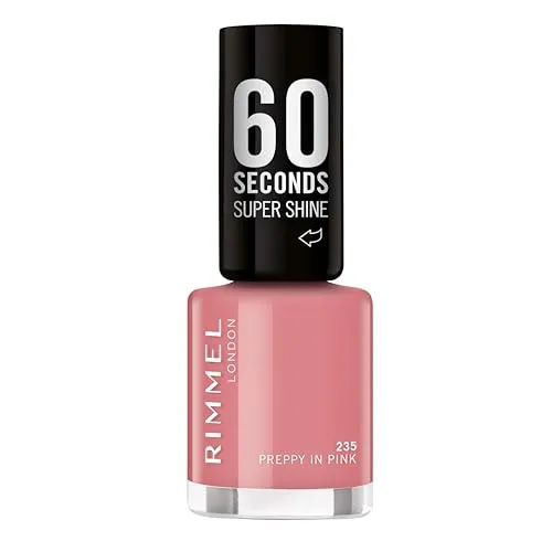 Rimmel 60 Seconds Super Shine Nagellak - 235 Preppy In Pink