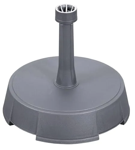 Schneider Beton-Schirmständer 20 kg, anthrazit - Stabiler Schirmständer für Mittelmastschirme bis 200 cm Ø, mit Softgrip-Überwurfmutter und praktischen Griffmulden für einfachen Transport.