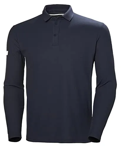 Helly Hansen Herren Crewline Polo, Marineblau, XL EU - Polo Shirt für Herren mit schnelltrocknender Technologie und UV-Schutz 50+, ideal für aktive Tage auf dem Wasser oder an Land.