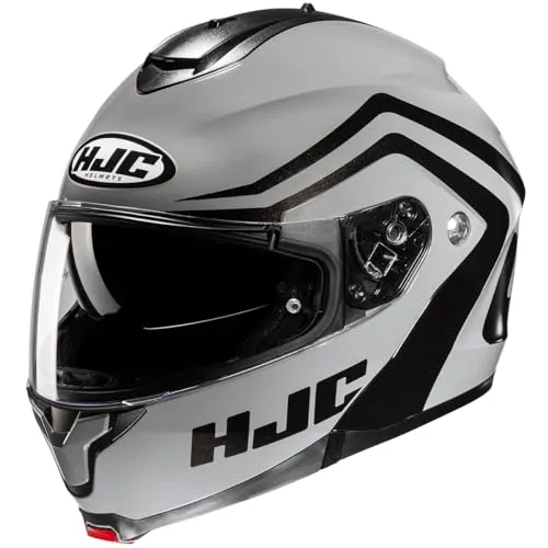 HJC C91N NEPOS MC5 Modularer Motorradhelm XL - Motorradhelm mit Polycarbonatschale, Anti-Kratz-Behandlung und integriertem Sonnenschutz für optimalen Komfort und Sicherheit auf jeder Fahrt.