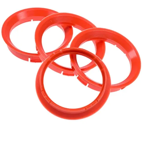 4X Zentrierringe 64,0 x 56,6 mm blutorange Felgen Ringe Made in Germany