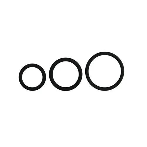 EasyToys Three Size Cockring Set Black Potenzring Schwarz Penisring