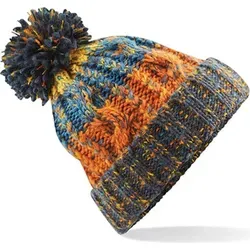 Beechfield B486 | Corkscrew Pom Pom Beanie Wintermütze