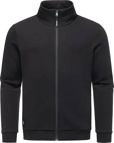 Ragwear Herren Sweatjacke Jettrys Black Gr. S - Moderne Sweatjacke mit hohem Kragen, ideal für Alltag und Freizeit. Das elastische Material sorgt für hohen Tragekomfort und Bewegungsfreiheit. Praktische Taschen und ein sportlicher Schnitt machen sie zum perfekten Begleiter in jeder Saison.