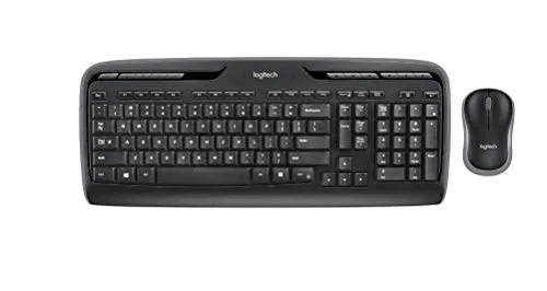 Logitech MK330 Kabelloses Tastatur-Maus-Set - Zubehör für PC: Kabelloses Set mit 24 Monaten Batterielaufzeit und 4 programmierbaren Tasten für mehr Komfort und Effizienz beim Arbeiten.