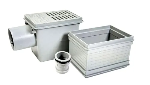 RUG Kellerablauf DN110 mit Rückstauverschluss - Baudrainagen mit hoher Ablaufleistung, kälte- und heißwasserbeständig, ideal für Keller und Bad. Inklusive einfachem Geruchsverschluss für mühelose Reinigung.