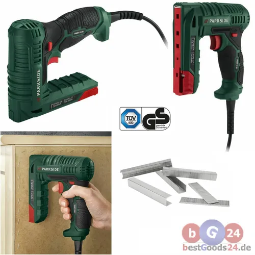 Elektrotacker Elektronagler PHET 15 inkl. 400 Klammern in grün von PARKSIDE