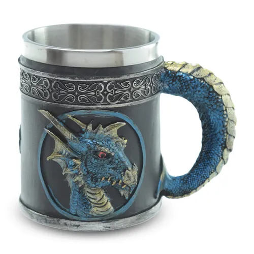Deko Krug Blood of the Azur Dragon Drachen Becher mit Griff Fantasy Mittelalter