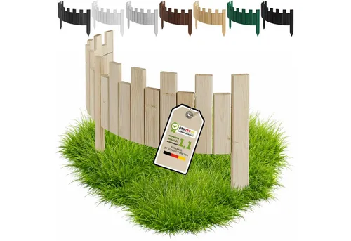 Floranica Palisade Beeteinfassung Rollzaun 100x15 cm – Holz Gartenzaun für kreative Gestaltung - Die Floranica Beeteinfassung aus Holz vereint Funktionalität und Stil. Ideal für Garten, Blumenbeete oder Wege – die flexible Formgebung passt sich jedem Gelände an und sorgt für klare Strukturen.