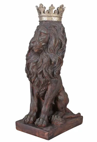 Löwenskulptur Barock Löwe Torwächter Tierfigur Löwenfigur 92cm Skulptur neu