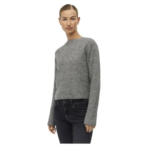 Object Female Strickjacke Kurzer Wollgemisch - Strickjacken für Damen, stylischer kurzer Cardigan aus hochwertigem Wollgemisch für gemütliche Looks und optimale Wärme.