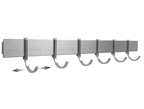 Designfabrik Hamburg Hakenleiste 40cm in silber von Designfabrik Hamburg