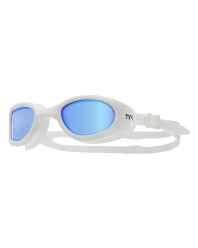 TYR Special Ops 2.0 Mirrored Adult Fit Swim Goggle (White)