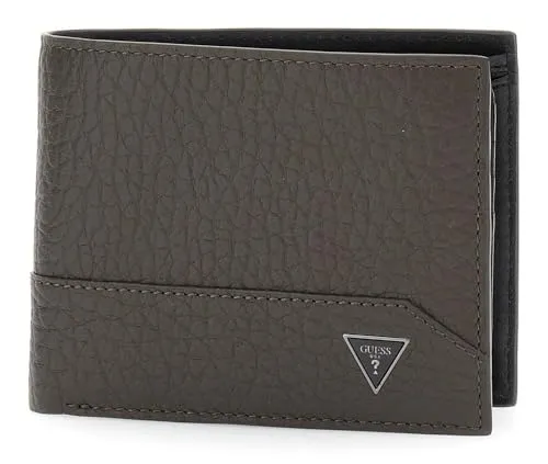 GUESS Herren Geldbeutel SMBAGRLEA24DKB - Stilvoll und Praktisch - Hochwertiger Geldbeutel für Herren in eleganter Mehrfarbigkeit. Ideal für den täglichen Gebrauch, bietet ausreichend Platz für Karten und Bargeld.