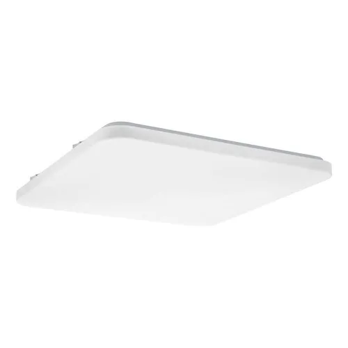 EGLO LED Deckenleuchte Frania - Moderne Wandlampe in Weiß - Stilvolle LED Deckenlampe aus Stahl und Kunststoff für Wohnzimmer, Küche und Flur. Mit 15.000 Stunden Lebensdauer und energiesparenden LEDs für warmweißes Licht.