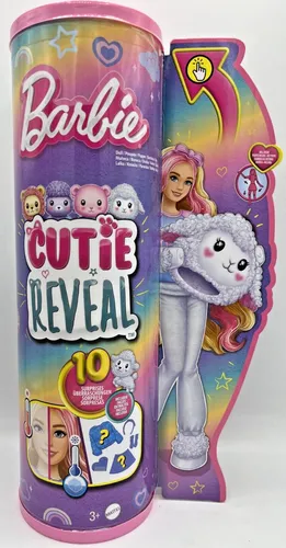 Barbie Puppe (Schaf) - Cozy Cute Serie - Puppen, mit Plüschkostüm für ein einzigartiges Auspackerlebnis und kreative Spielmöglichkeiten.