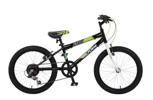 T&Y Trade Kinderfahrrad 20 Zoll FLAME - Robustes Mountainbike für Jungen und Mädchen, 6-Gang Shimano Kettenschaltung für einfache Anpassung an verschiedene Fahrbedingungen. Ideal für Abenteuer und Ausflüge!