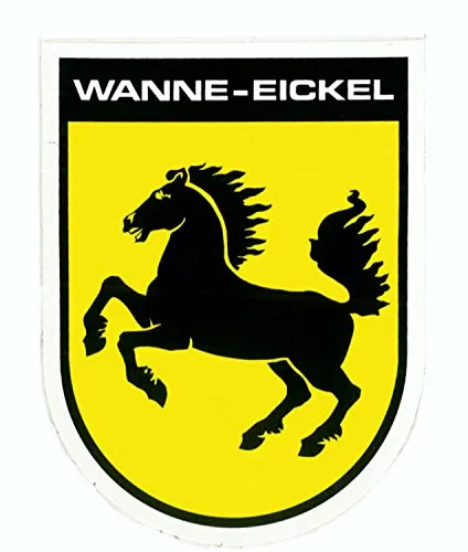 carstyling XXL Aufkleber Wappen Wanne-Eickel 115 x 90 mm