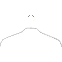 MAWA Kleiderbügel Silhouette F, 41 cm, 50er Set, weiß in weiß von MAWA Design