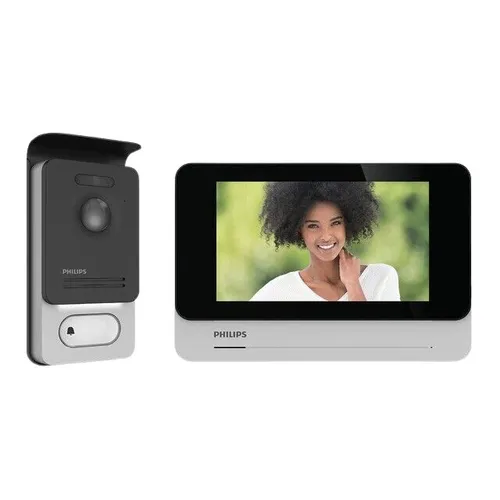 PHILIPS WelcomeEye Connect 2 - 7 Zoll Visiophone mit Nachtsicht, Smartphone-Anbindung und erweiterbar für 2-Familienhaushalte