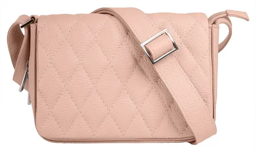 Cluty Umhängetasche Damen 021375 rosa - Stilvoll und erweiterbar - Umhängetaschen: Diese elegante Damen Leder Umhängetasche mit erweiterbarem Boden bietet Platz für Smartphone und Portemonnaie und ist perfekt für besondere Anlässe.