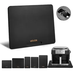 VEVOR Gleitbrett, 33x40,6 cm, Brett mit Gummirädern und hohlem Griff, leicht zu reinigen, Slider-Brett, Geräte-Rollbrett, leicht bewegliche Unterlage für Kaffeemaschine, Küchenmaschine, Schwarz