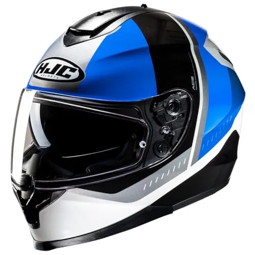 HJC C70N Alia Helm, schwarz-weiss-blau, Größe M für Männer in blau von HJC Helmets