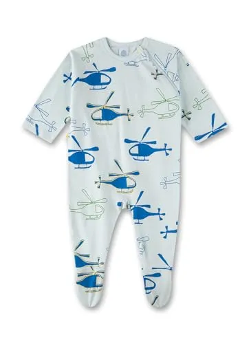 Sanetta Baby-Jungen 221957 Strampler/Overall, Blue Wind, 50