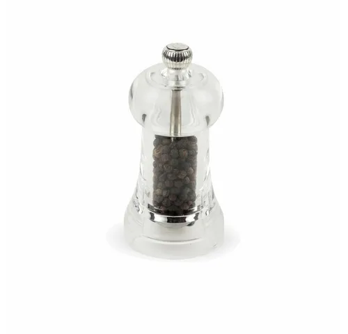 PEUGEOT Pfeffermühle TOUL 11cm - Acryl Transparent mit Stahlmahlwerk - Küchenhelfer mit einstellbarem Mahlgrad für perfektes Mahlen von Pfeffer. Das robuste Stahlmahlwerk ist korrosionsgeschützt und sorgt für gleichmäßiges Ergebnis.