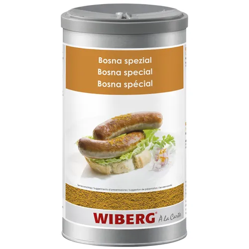Wiberg Bosna Spezial Gewürzmischung 480g - Kräuter und Gewürze für intensive Grill- und Schmorgerichte, vegan, laktose- und glutenfrei, mit Koriander und Chili für ein unvergleichliches Geschmackserlebnis.