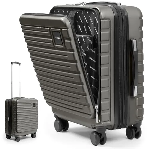 Travely Koffer mit 4 Rollen – Mondsteingrau in grau von Travely