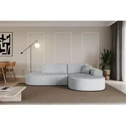 Altdecor Ecksofa Grau, 3-Sitzer L-Form mit Ottomane - Stilvolles Ecksofa in Grau, ideal für gemütliche Wohnzimmer. Mit hochwertiger Polsterung und stabiler Konstruktion bietet es maximalen Komfort und Langlebigkeit.