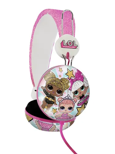 OTL Technologies LOL Surprise Glitter Glam Tween Dome Kopfhörer - Faltbares Design, gepolsterte Bügel und größenverstellbar, ideal für Kinder ab 8 Jahren