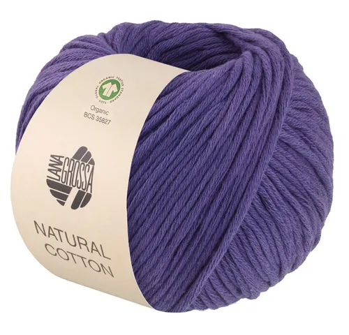 LANA GROSSA NATURAL COTTON Häkelwolle, 80 m (Bio-Baumwollgarn in Millefili-Zwirnung), 50 g