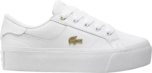 Lacoste Damen Sneaker Ziane Platform in Weiß/Gold in weiß von Lacoste