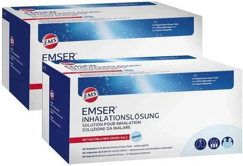 Emser Inhalationslösung 120 ST - Arzneimittel zur Befeuchtung der Atemwege, enthält natürliches Emser Salz für eine effektive Unterstützung der Atemreinigung und ist ideal bei Atemwegserkrankungen.