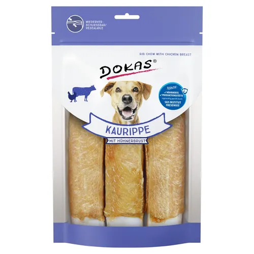 Dokas Kaurippe mit Hühnerbrust 210 g, Hundesnack, UVP 6,29 EUR, NEU