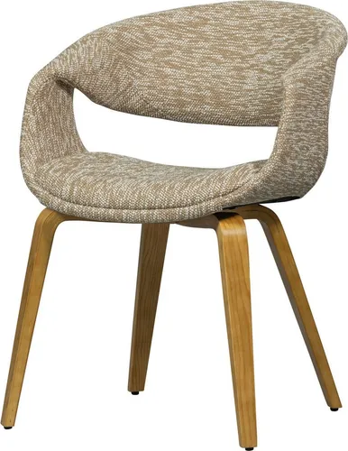 WOOOD Esszimmerstuhl in Sand - Stylischer Esszimmerstuhl mit komfortabler Sitzhöhe von 50 cm. Ideal für gemütliche Esszimmermomente und bis zu 136 kg belastbar.