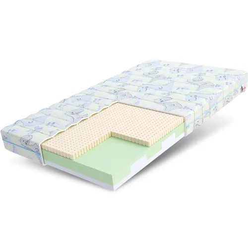 SMILE Kaltschaum Kindermatratze 60x120 cm H3 - Hochwertige 10 cm dicke Matratze für Kinder mit abnehmbarem, waschbarem Bezug. Ideal für einen erholsamen Schlaf und anpassungsfähig für jedes Kinderbett.