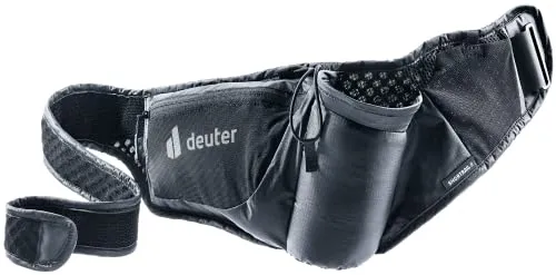 Deuter Unisex Shortrail II Trail Running Hüfttasche - Schwarz, 1 L EU, mit abnehmbarer Handytasche und reflektierenden Elementen für optimale Sicherheit beim Laufen