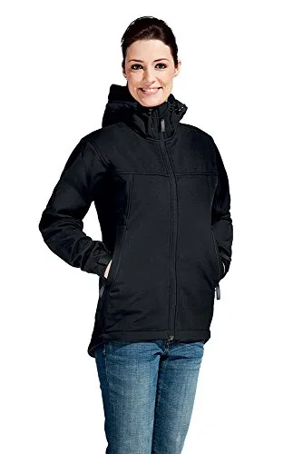 Promodoro Damen Hoody Softshell Jacke XXL - Funktionsjacken für Outdoor-Aktivitäten, atmungsaktiv und ideal für Wanderungen im Frühling.