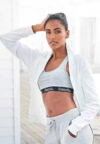 Bench. Loungewear Sweatjacke mit Logostickerei von Bench.