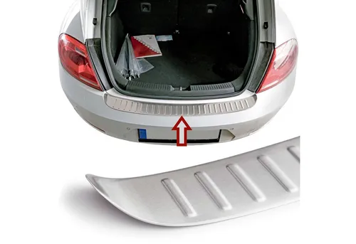 RECAMBO Ladekantenschutz für VW BEETLE 2011-2019 - Hochwertiger Abdeckblenden-Schutz aus V2A Edelstahl, schützt vor Kratzern und Witterungseinflüssen mit perfekter 3D-Passform für eine edle Optik.