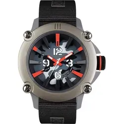 eNe Men's Analogue Quartz Watch 640000111 - Armbanduhren mit chronographischen Funktionen, strapazierfähigem Nylonarmband und stilvollem, mehrfarbigem Zifferblatt – ideal für modebewusste Männer.